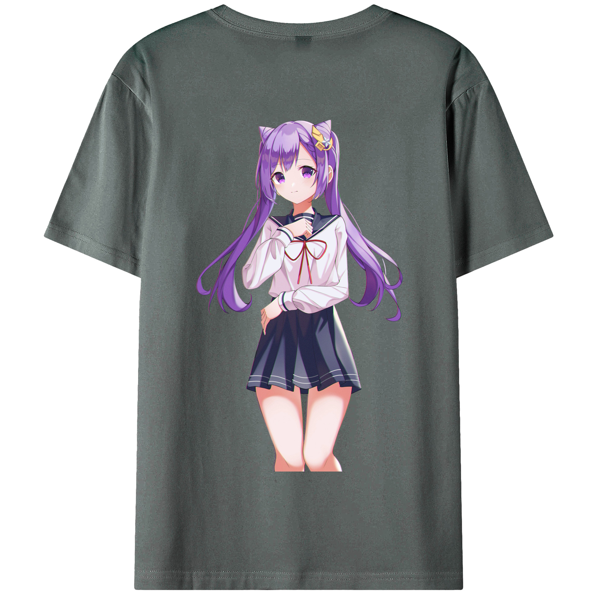げんし神 刻晴 こくせい genshin Kokusei 綿100％半袖Tシャツ（背面プリント）